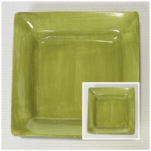 PIER 1 Essential Colours - Set of 2 - Green 10.5" Dinner Plates